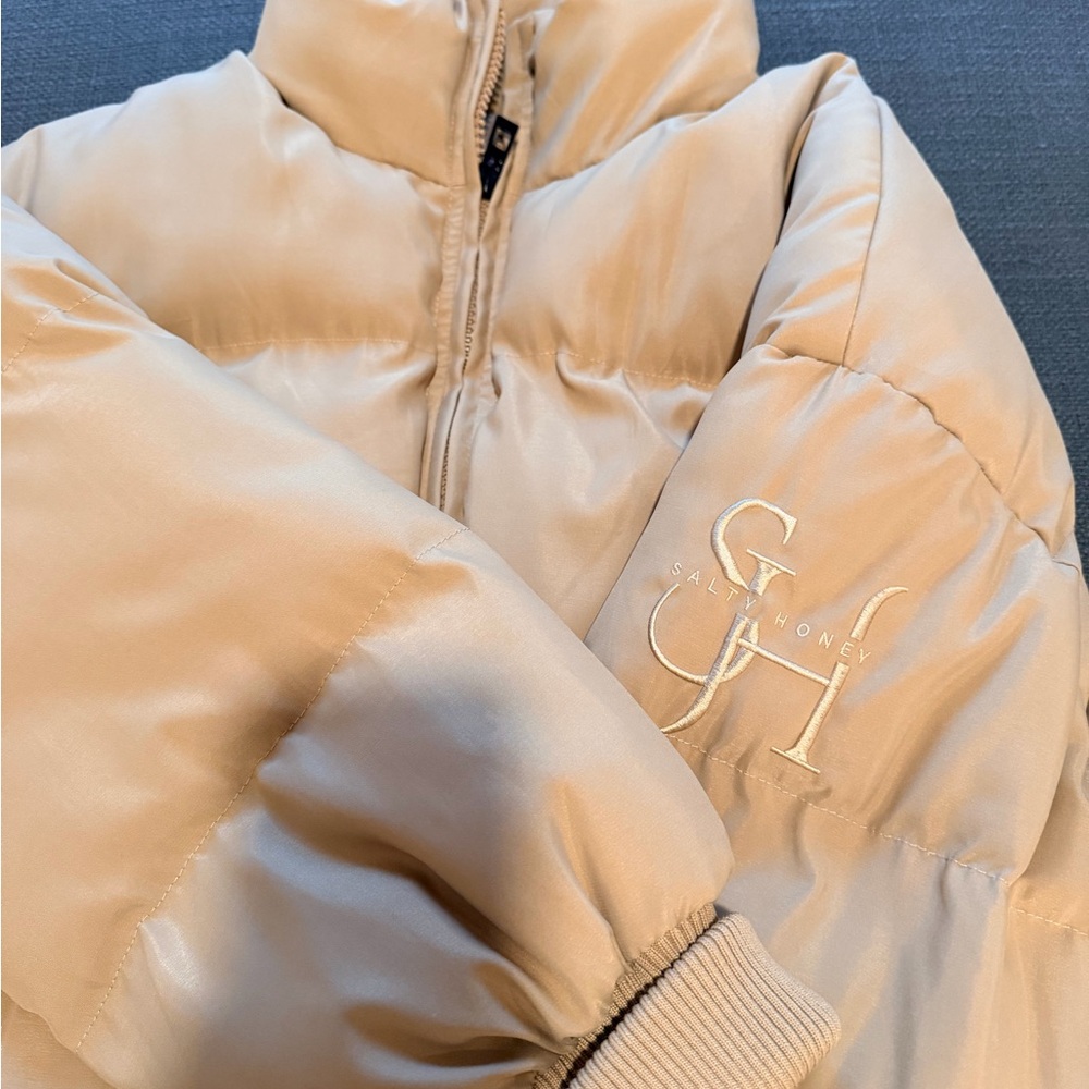 Women's Tan Salty Honey Puffer Jacket